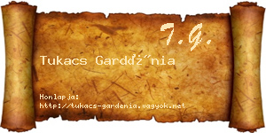 Tukacs Gardénia névjegykártya
